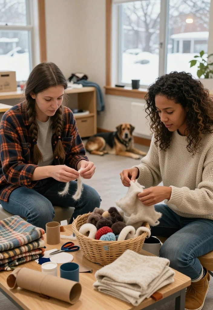 17 Creative Winter Date Ideas for Couples Tired of Dinner and a Movie - 16. Make Enrichment Toys at a Winter Animal Shelter 1