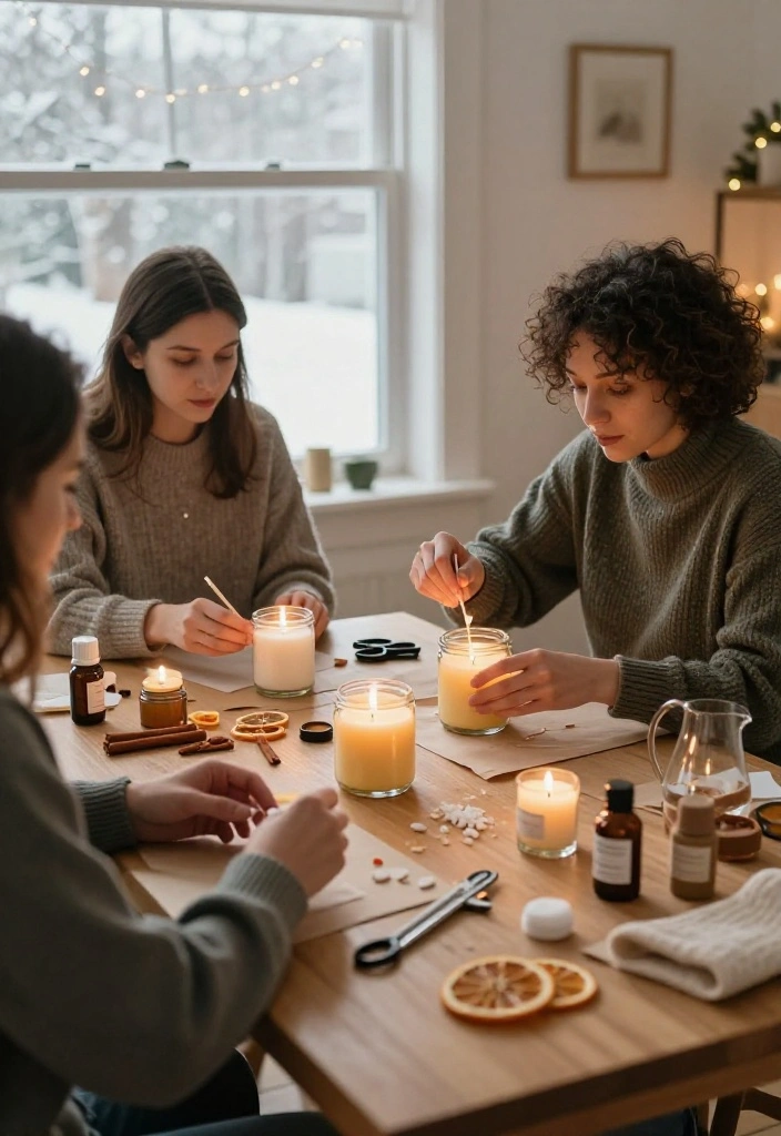 17 Creative Winter Date Ideas for Couples Tired of Dinner and a Movie - 2. Make Scented Winter Candles Together 1