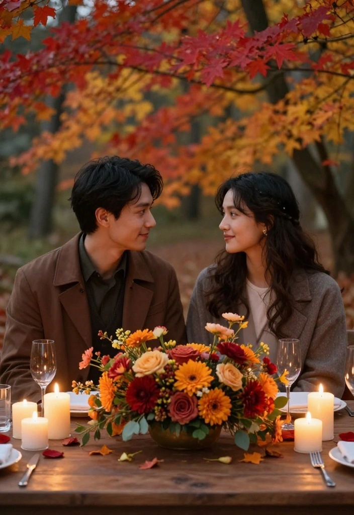17 Outdoor Fall Wedding Ideas That'll Make Your Ceremony Unforgettable! - 8. Sweetheart Table Décor 1