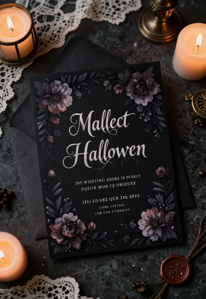 17 Unique Halloween Invitations That Will Make Your Guests Can't-Miss Your Party (Check Out #9!) - 16. Hauntingly Beautiful 1