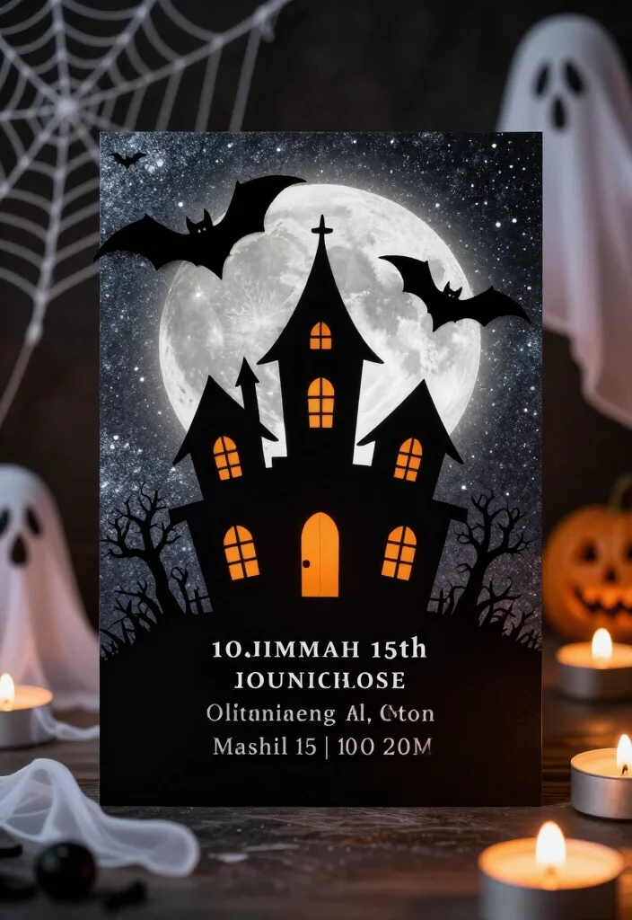 17 Unique Halloween Invitations That Will Make Your Guests Can't-Miss Your Party (Check Out #9!) - 2. Spooky Silhouettes 1
