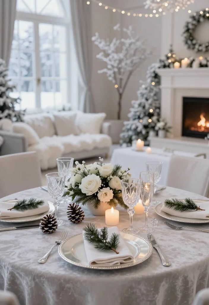 18 Cozy Winter Wedding Ideas That'll Turn Your Venue into a Snowy Wonderland (Guests Won't Want to Leave!) - 9. Make Pinecones Part of the Place Settings 1