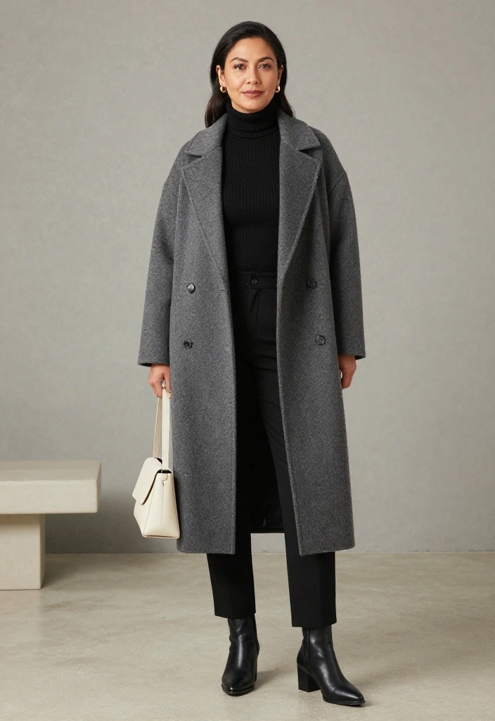 18 Minimalist Winter Outfits That Prove Simple Layers Can Look Seriously Chic - 8. The Oversized Coat with a Slim, Clean Base 1