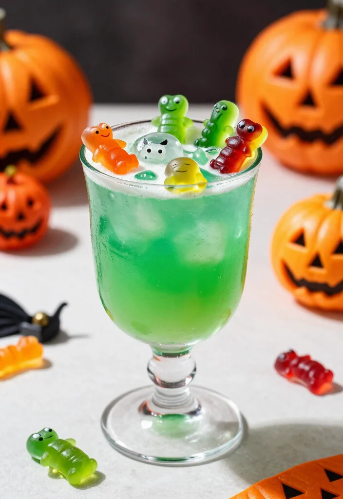 18 Spooky Halloween Cocktails That Will Bewitch Your Guests (You Won't Believe #10!) - 11. Creepy Crawly Cocktail 1