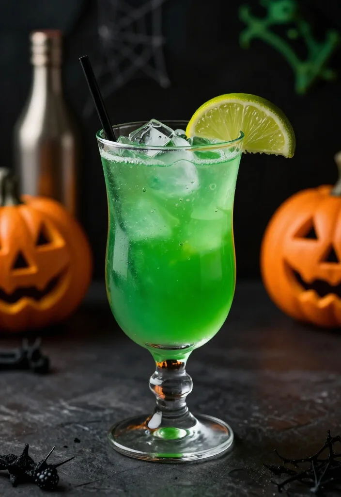 18 Spooky Halloween Cocktails That Will Bewitch Your Guests (You Won't Believe #10!) - 15. Toxic Tonic 1