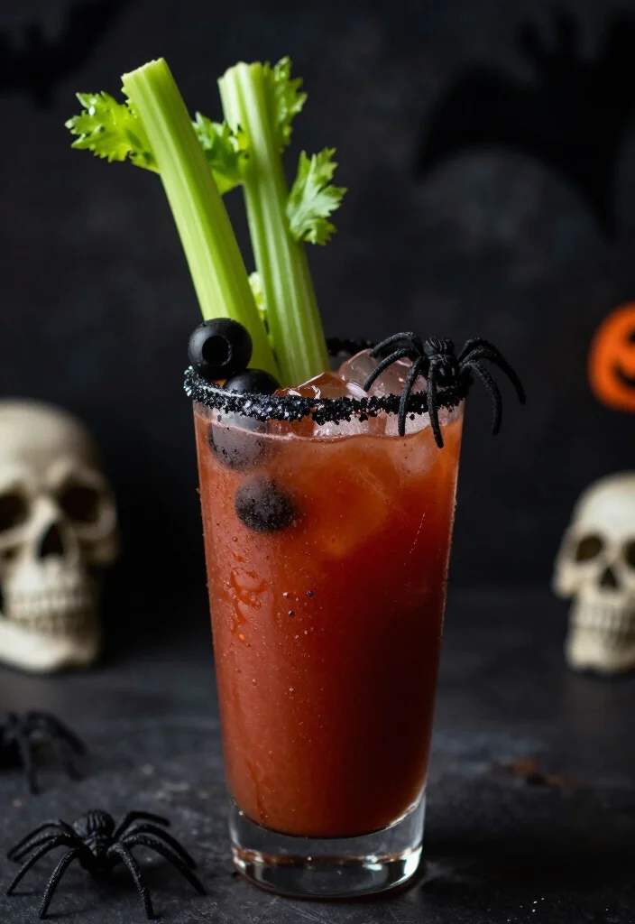18 Spooky Halloween Cocktails That Will Bewitch Your Guests (You Won't Believe #10!) - 2. Bloody Mary (with a Twist) 1