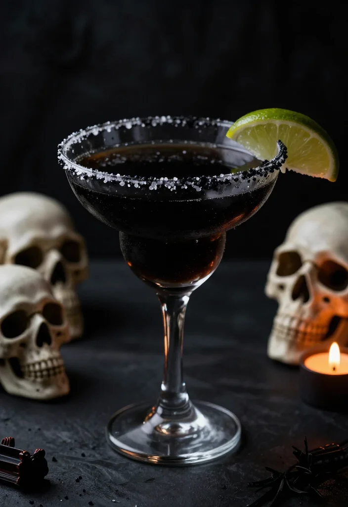 18 Spooky Halloween Cocktails That Will Bewitch Your Guests (You Won't Believe #10!) - 3. Black Magic Margaritas 1