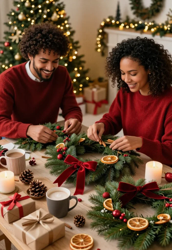 19 Christmas Date Ideas That Are So Festive You’ll Want to Try Them All (#9 Is Adorable!) - 13. Make a Holiday Wreath for the Door 1