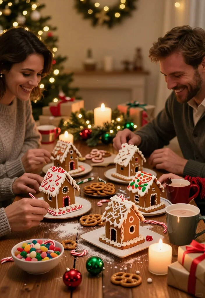 19 Christmas Date Ideas That Are So Festive You’ll Want to Try Them All (#9 Is Adorable!) - 3. Build and Decorate Gingerbread Houses 1