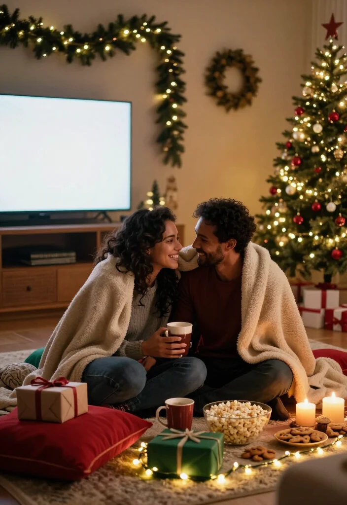 19 Christmas Date Ideas That Are So Festive You’ll Want to Try Them All (#9 Is Adorable!) - 7. Make a Christmas Movie Fort at Home 1