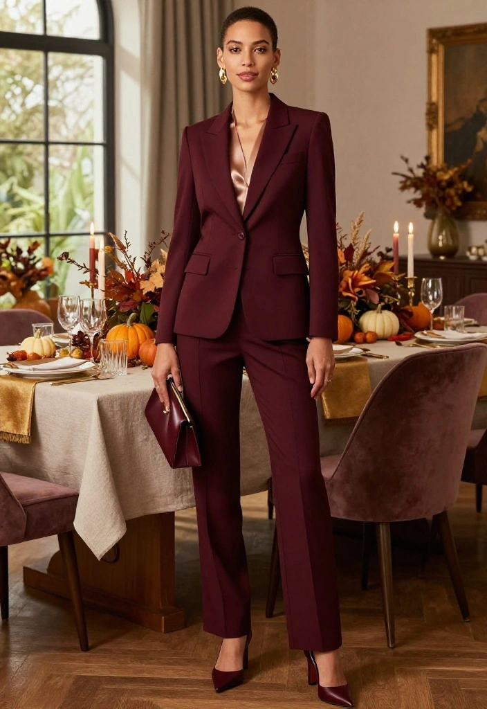 19 Dressy Thanksgiving Outfits That’ll Have Everyone Asking Where You Shop - 3. The Tailored Trouser Suit That Feels Modern and Sharp 1
