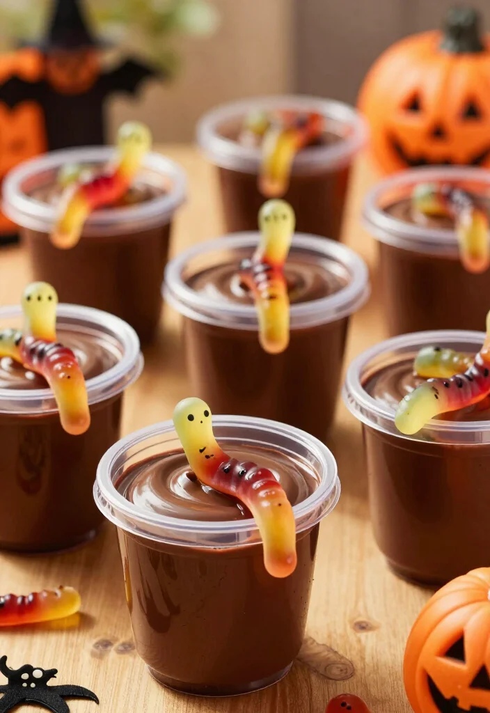 19 Easy and Delicious Halloween Snacks That Will Haunt Your Taste Buds (Don't Miss #8!) - 16. Ghastly Gummy Worms 1
