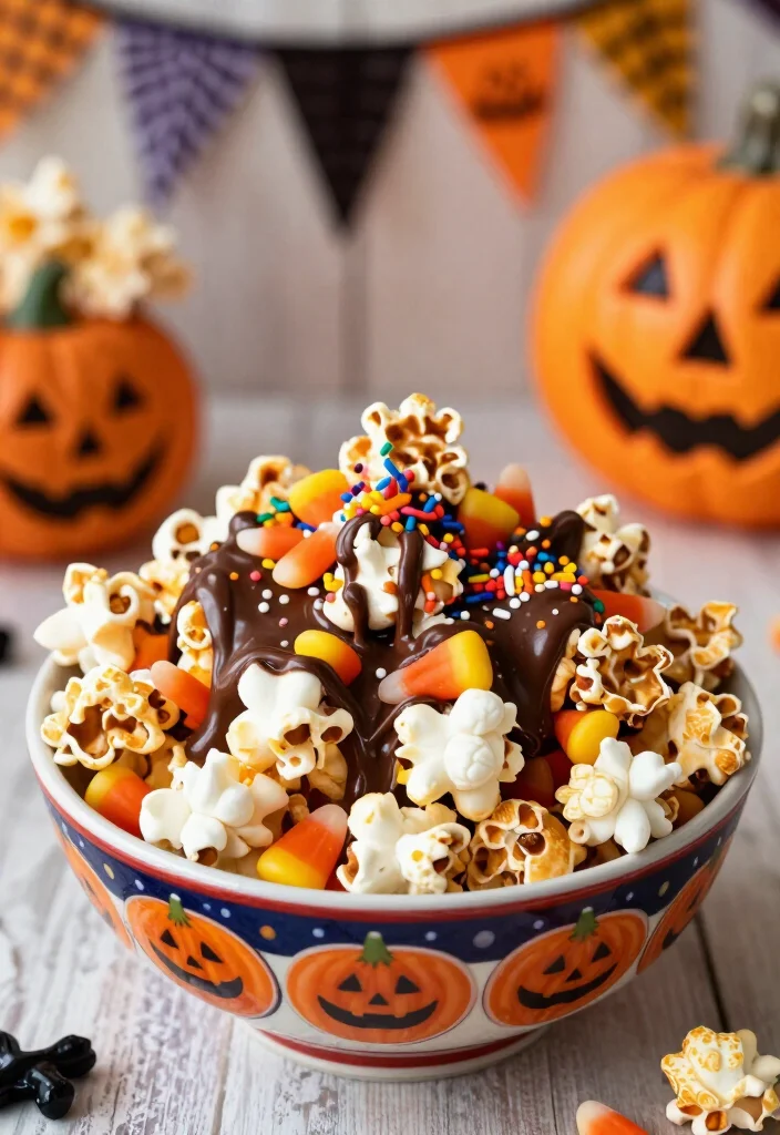 19 Easy and Delicious Halloween Snacks That Will Haunt Your Taste Buds (Don't Miss #8!) - 18. Halloween Popcorn 1