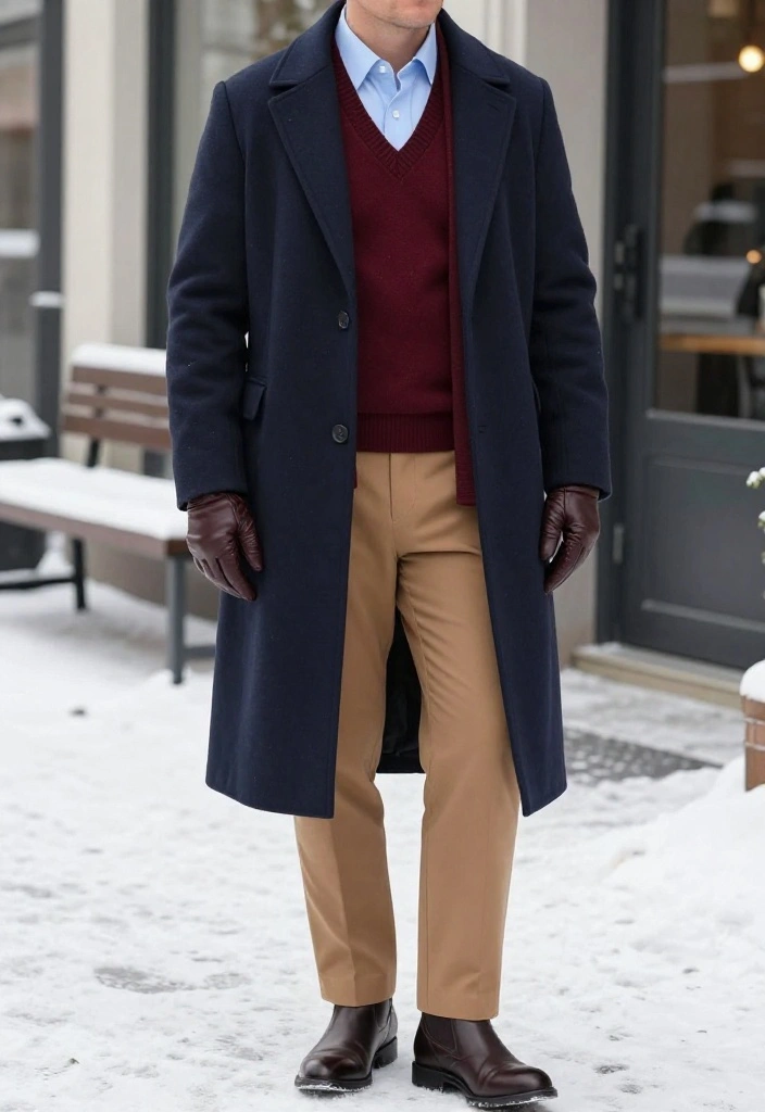 19 Winter Layering Ideas That Make Even the Coldest Days Look Fashion-Forward - 18. Layer a Sweater Vest Over a Dress Shirt 1