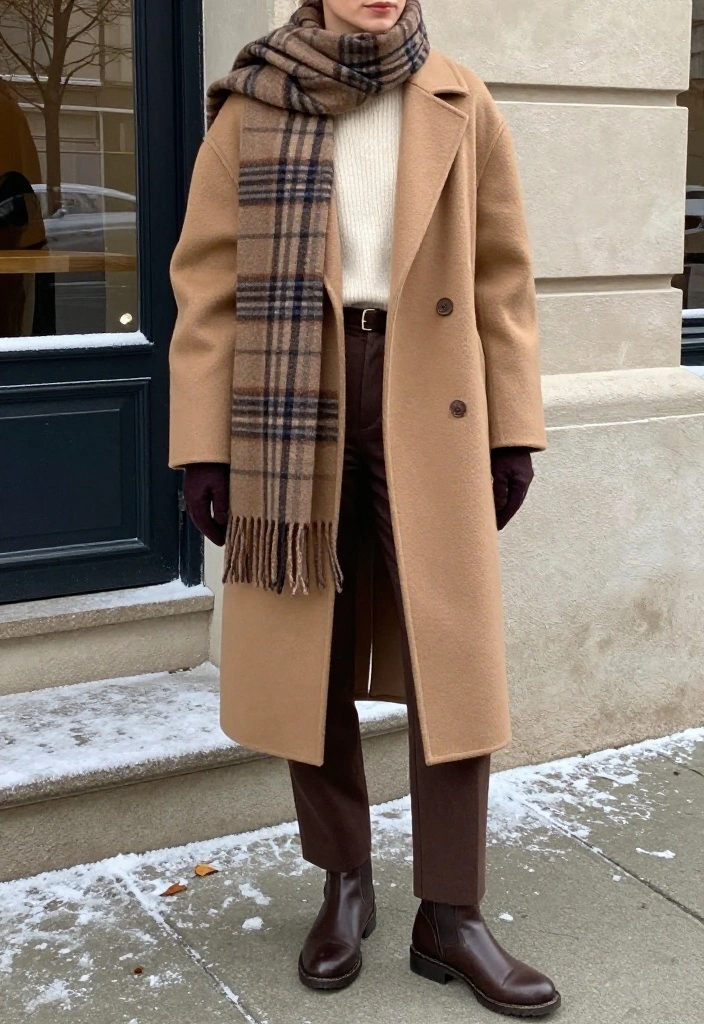 19 Winter Layering Ideas That Make Even the Coldest Days Look Fashion-Forward - 5. Use a Belt to Shape a Big Coat and Soft Layers 1