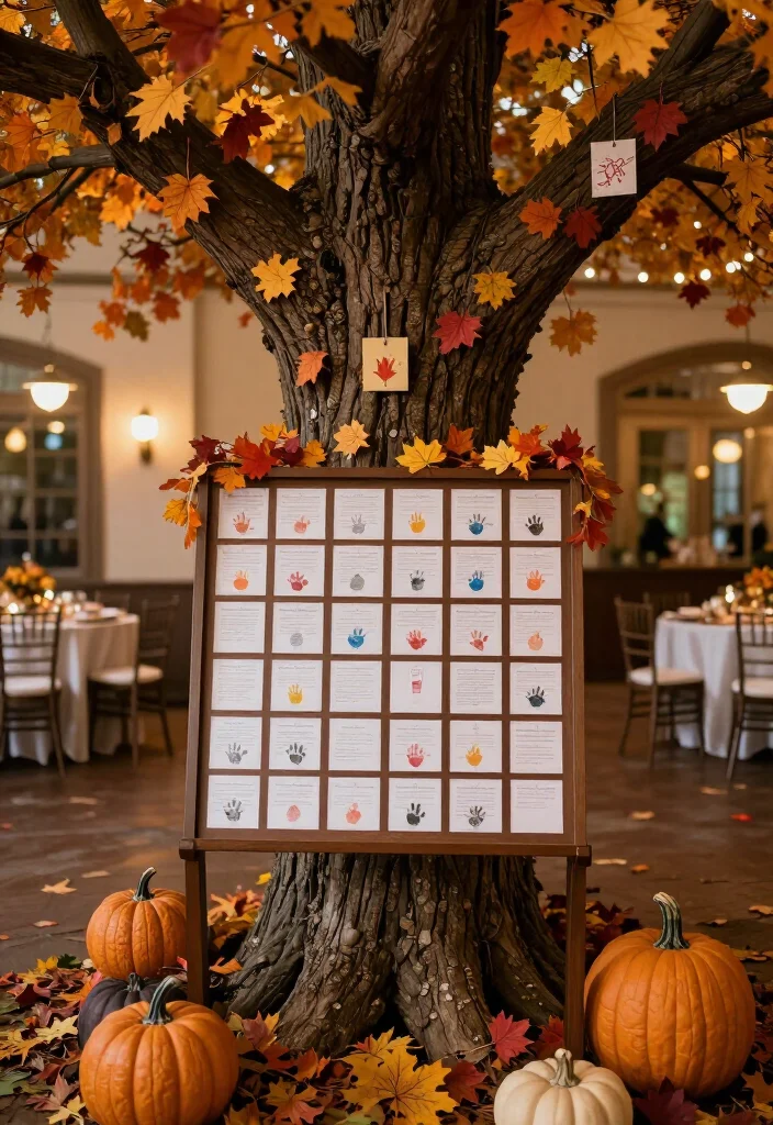 20 Cozy Fall Wedding Decoration Ideas to Create the Perfect Atmosphere! - 18. Interactive Guest Book Ideas 1