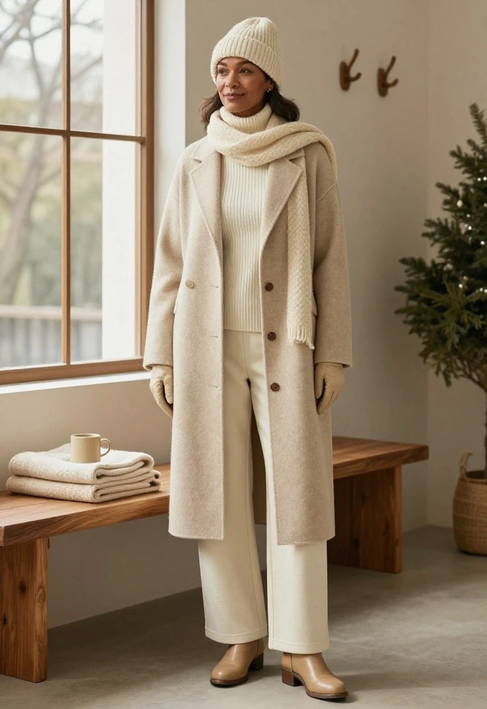 20 Cozy Winter Outfits So Stylish, You’ll Never Want to Leave Your Sweater Weather Era - 2. A Head-to-Toe Cream Outfit That Feels Like a Warm Hug 1