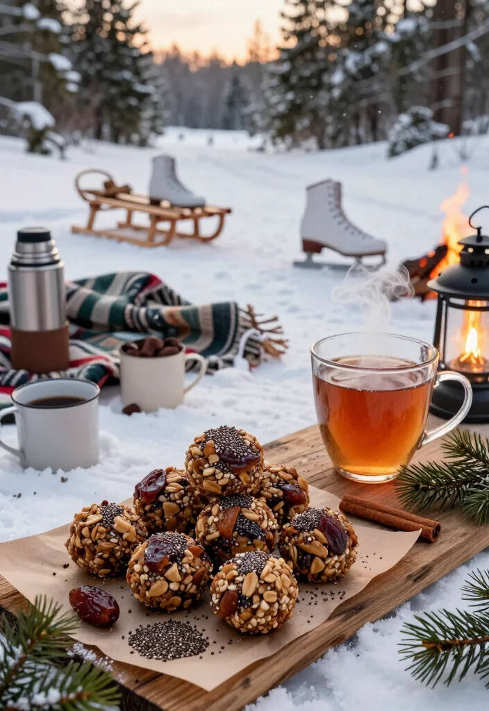 20 Outdoor Winter Date Ideas for Couples Who Want Adventure, Snow, and Unforgettable Memories - 19. Try a Winter Orienteering Challenge With Energy Bites 1