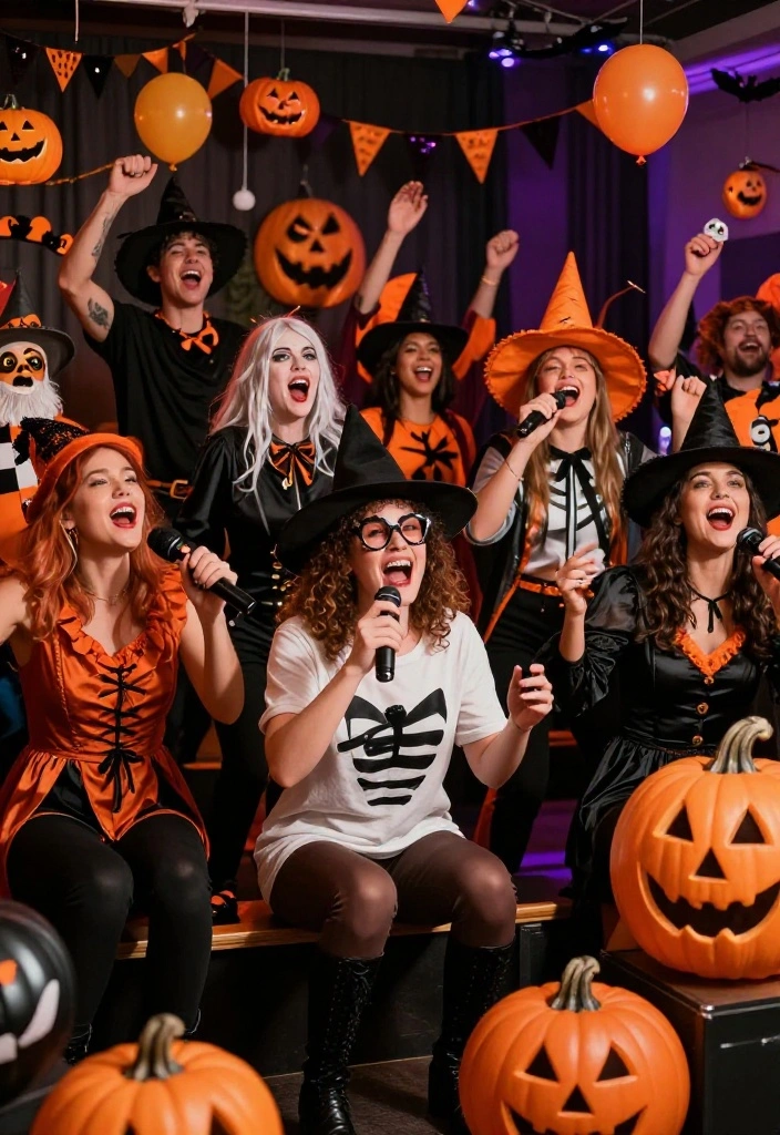 22 Fun Halloween Party Games That Will Keep Everyone Entertained (Warning: #5 Gets Wild!) - 10. Creepy Karaoke 1
