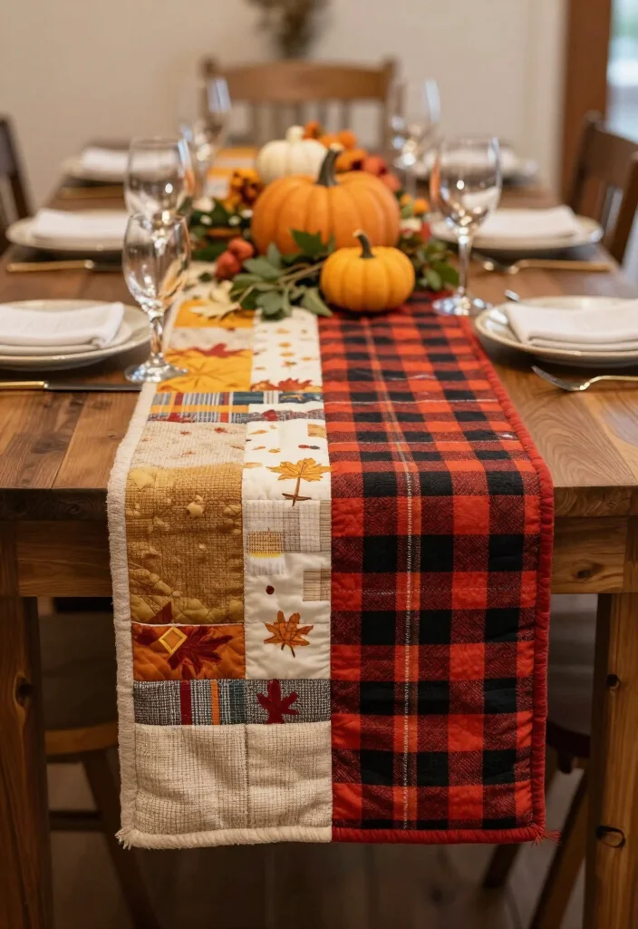 25 Creative Fall Wedding DIY Projects That'll Save You Money (And Impress!) - 10. Quilted Table Runners 1