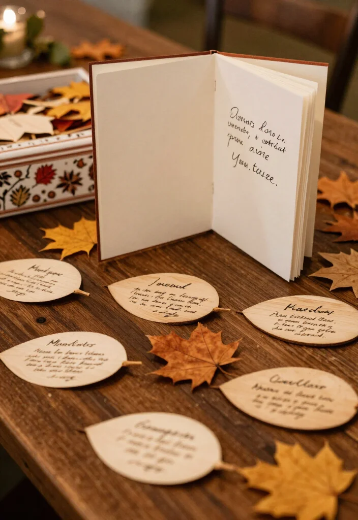 25 Creative Fall Wedding DIY Projects That'll Save You Money (And Impress!) - 11. Fall-Themed Guest Book 1