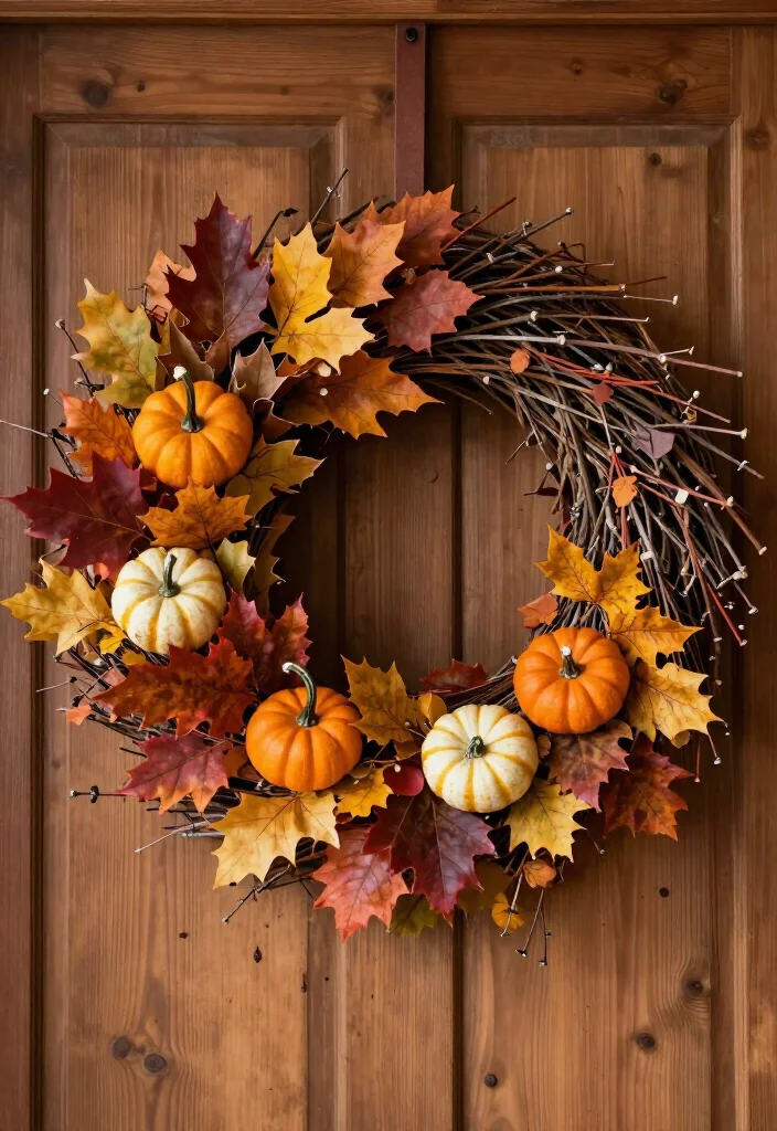25 Creative Fall Wedding DIY Projects That'll Save You Money (And Impress!) - 14. Seasonal Wreaths 1