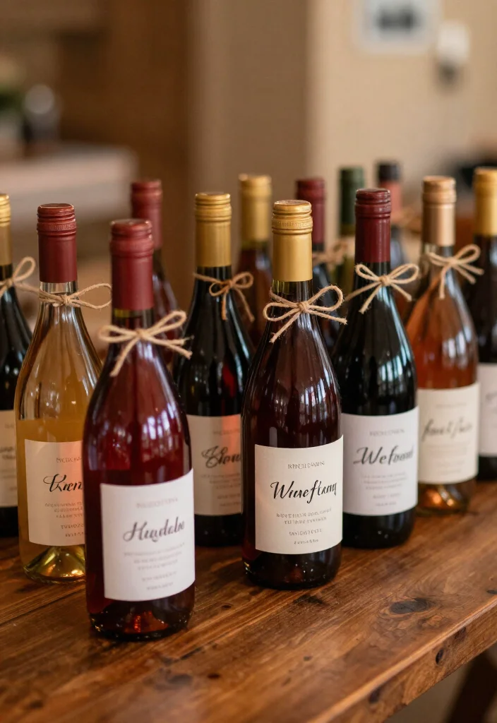 25 Creative Fall Wedding DIY Projects That'll Save You Money (And Impress!) - 18. Personalized Wine Bottles 1
