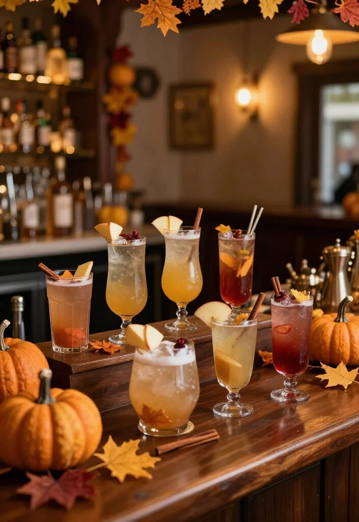 25 Creative Fall Wedding DIY Projects That'll Save You Money (And Impress!) - 22. Fall-Inspired Cocktail Bar 1