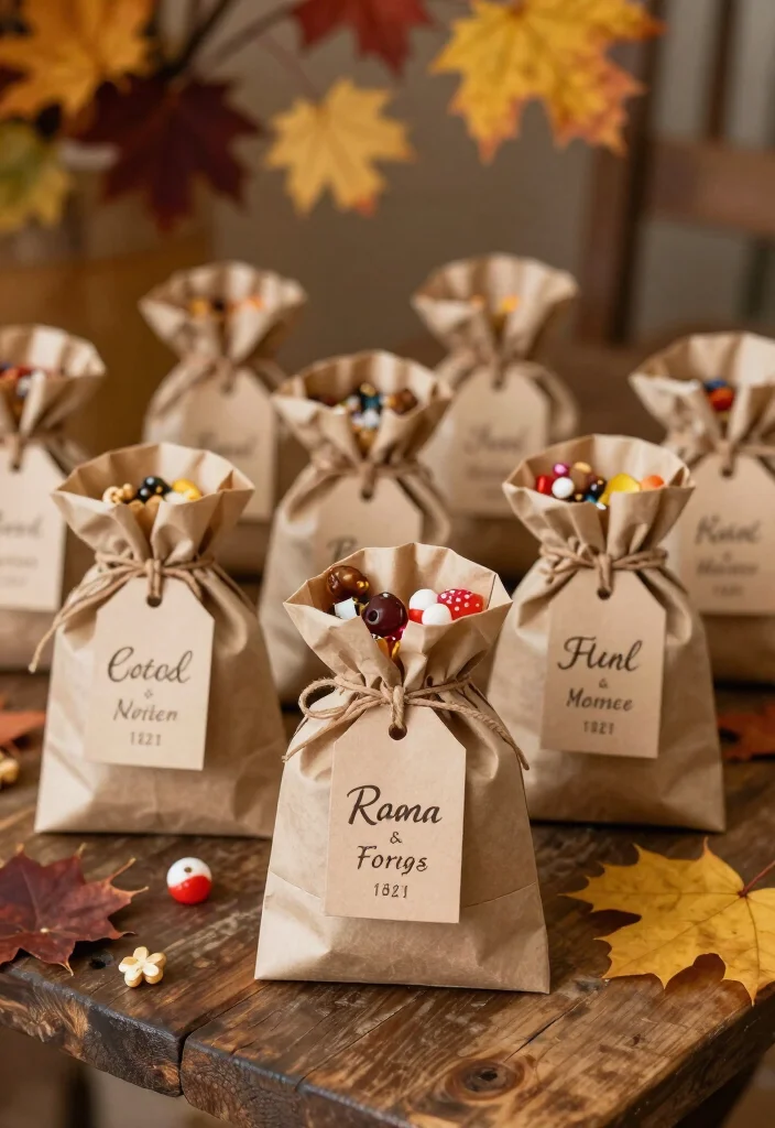 25 Creative Fall Wedding DIY Projects That'll Save You Money (And Impress!) - 24. DIY Favor Bags 1