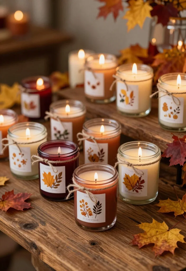 25 Creative Fall Wedding DIY Projects That'll Save You Money (And Impress!) - 7. Scented Candle Favors 1