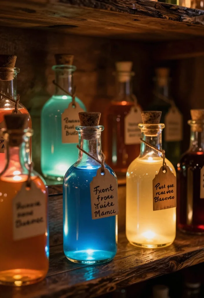 25 Spooktacular Halloween Decorations You Can DIY This Weekend (Beware of #16!) - 11. Mysterious Potion Bottles 1