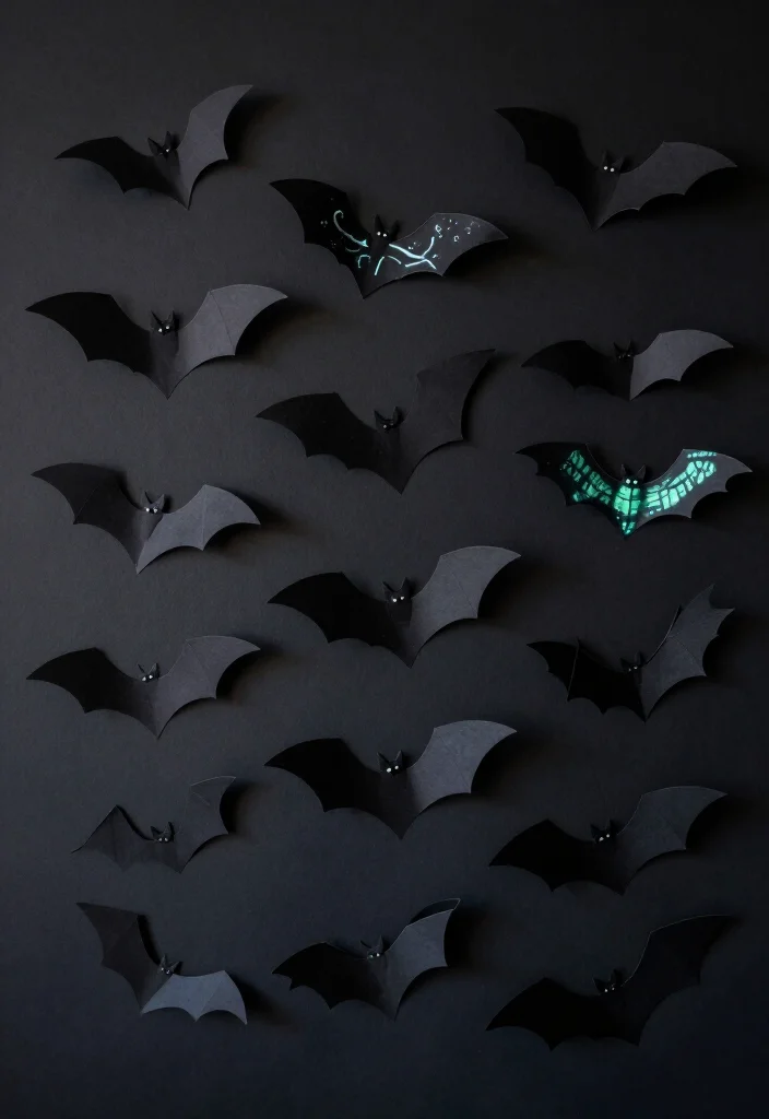 25 Spooktacular Halloween Decorations You Can DIY This Weekend (Beware of #16!) - 12. Batty Wall Art 1