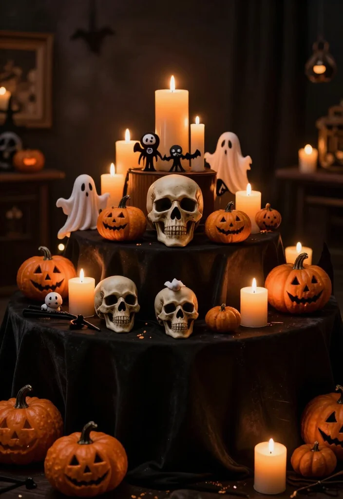 25 Spooktacular Halloween Decorations You Can DIY This Weekend (Beware of #16!) - 18. Spooky Coffee Table Display 1