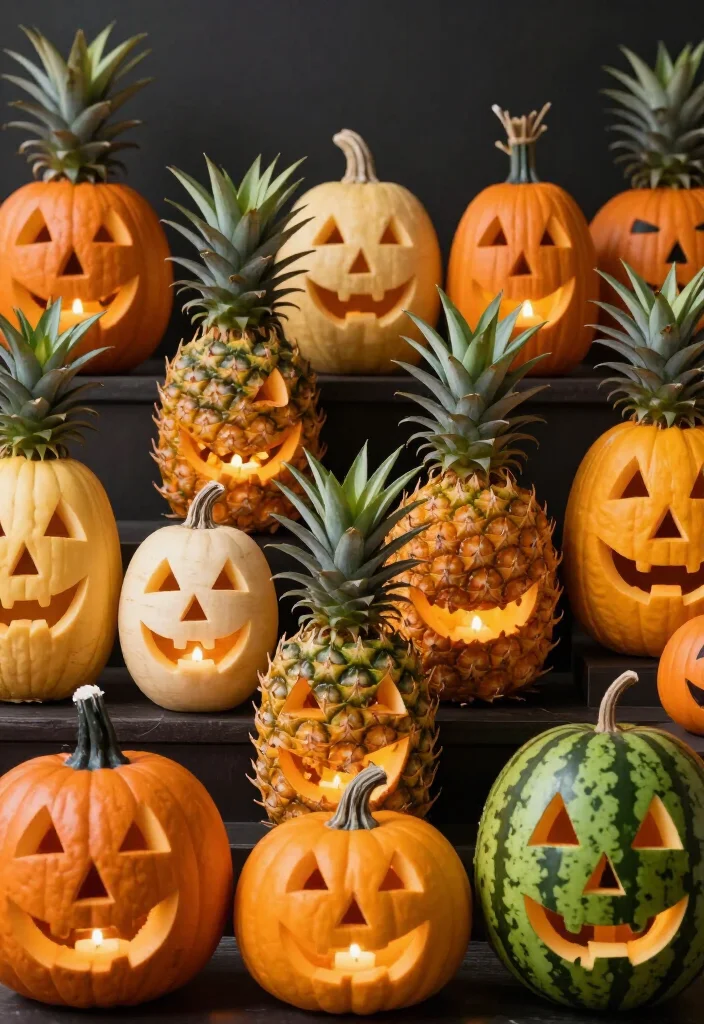 25 Spooktacular Halloween Decorations You Can DIY This Weekend (Beware of #16!) - 21. Jack-O'-Lanterns with a Twist 1