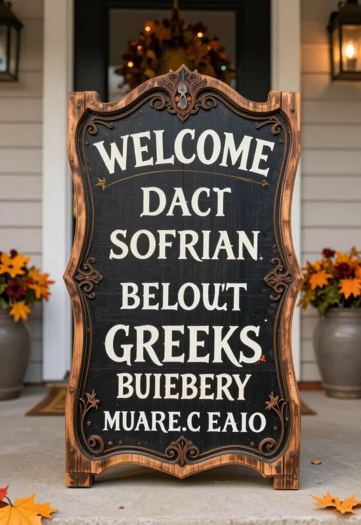 25 Spooktacular Halloween Decorations You Can DIY This Weekend (Beware of #16!) - 24. Spooky Welcome Signs 1