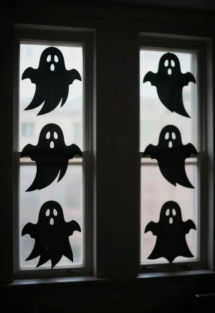 25 Spooktacular Halloween Decorations You Can DIY This Weekend (Beware of #16!) - 6. Ghostly Silhouettes 1