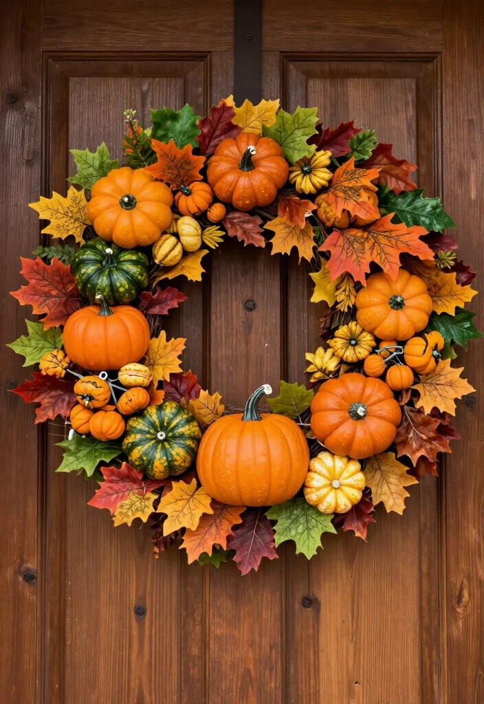 25 Spooktacular Halloween Decorations You Can DIY This Weekend (Beware of #16!) - 7. Pumpkin Wreaths 1